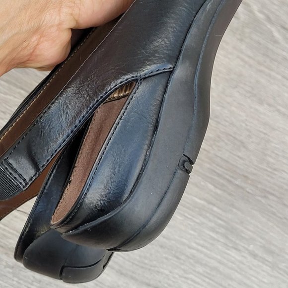 Life Stride Danilla Sling Black Faux Leather Flats Sz 7.5 - Picture 12 of 13